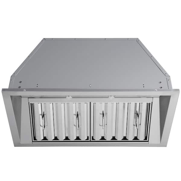 Ancona Pro 28 in. 600 CFM Ducted Insert Range Hood in Stainless