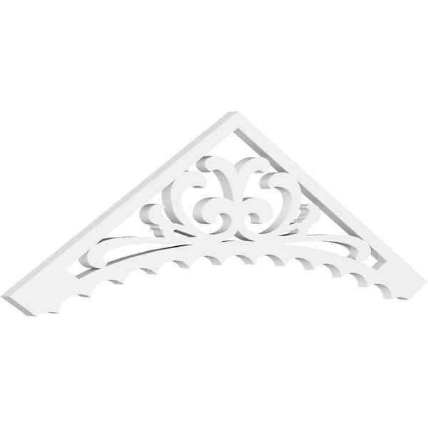 Ekena Millwork Genova 1 in. D x 14 in. W x 48 in. L Signature Urethane Gable Pediment