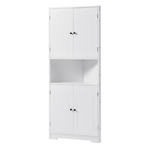 Fufu&gaga 16.8 In. W X 16.8 In. D X 70.8 In. H White Wood Freestanding 