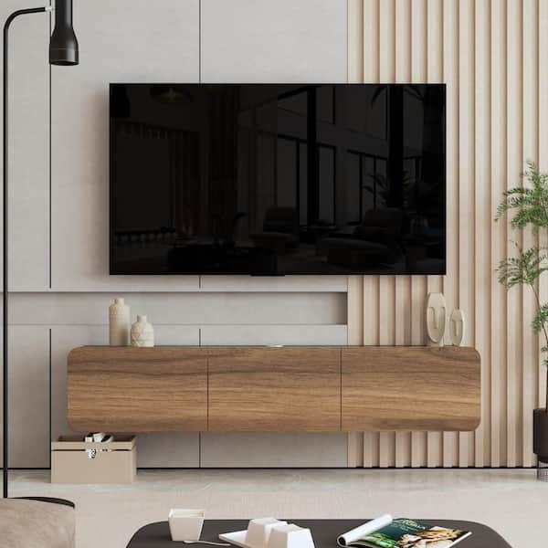 Yellow Finish TV Stand Fits TV's up to 75 in.