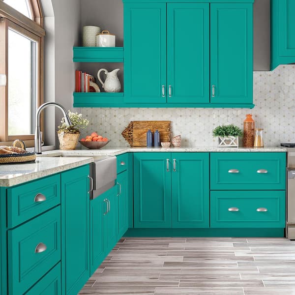 1 qt. #490B-5 Cozumel Satin Enamel Interior/Exterior Cabinet, Door & Trim Paint