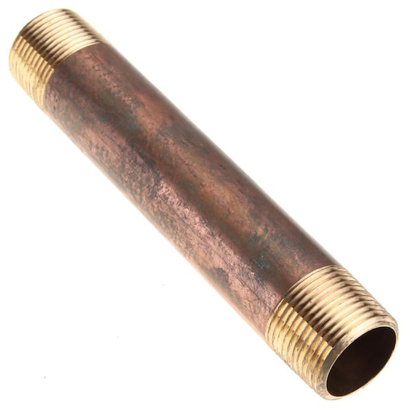 3/4 in. x 5-1/2 in. MIP Brass Nipple Fitting (2-Pack)