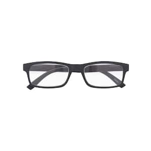 Retro Black 2.5 Reading Glasses with 2 Black Soft Cases (2-Pair)