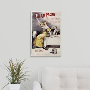 "Champagne Scohyers - Vintage Advertisement" by Vintage Apple Collection Canvas Wall Art