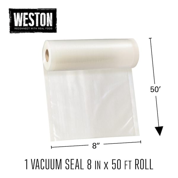 8in X 50ft / Roll Vacuum Sealer Bags Embossed Storage Bag For Food Saver 4  Mil