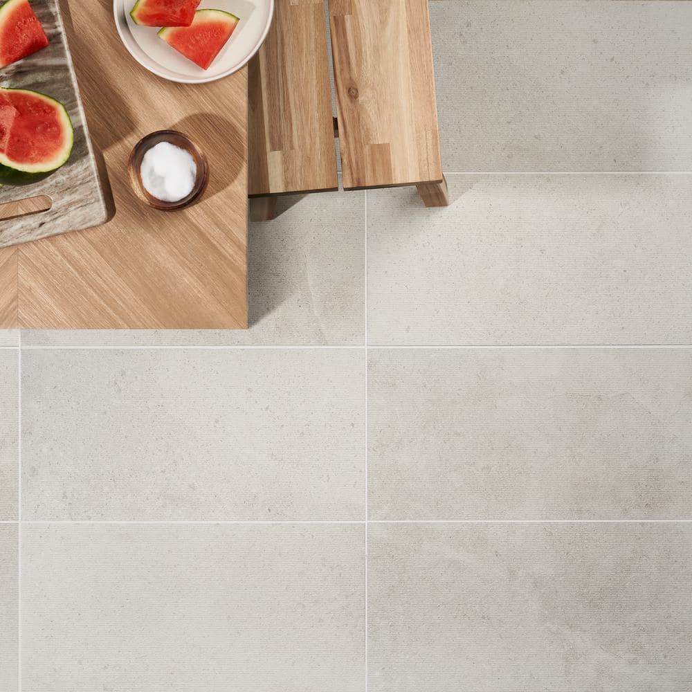 Perla Matte Porcelain Cement Look Wall & Floor Tile