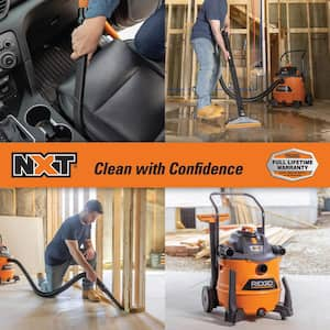 16 Gallon 6.5 Peak HP NXT Shop Vac Wet Dry Vacuum, Fine Dust Filter, Locking Hose, Accessories and Car Cleaning Kit