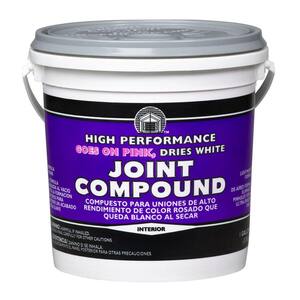 1 gal. High Performance Joint Compound Gallon, Goes on Pink, Dries White