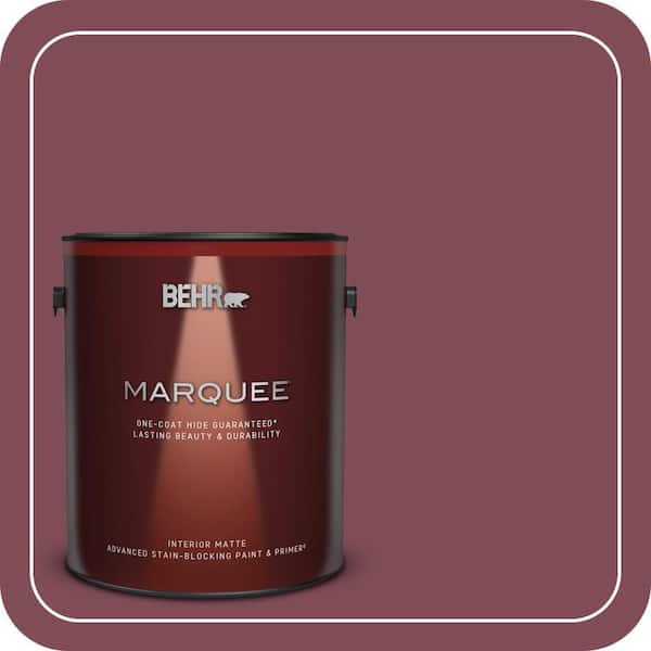 BEHR MARQUEE 1 gal. Home Decorators Collection #HDC-SP14-11 Rouge Charm Matte Interior Paint & Primer