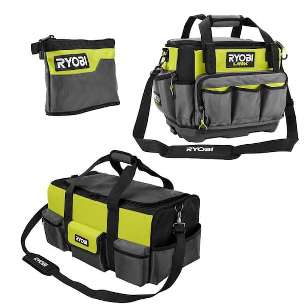 12 in. Zipper Pouch with 24 in. Tool Bag and LINK 17 in. Tool Bag