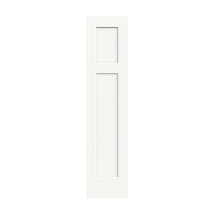 18 in. x 80 in. Craftsman White Painted Smooth Solid Core Molded Composite MDF Interior Door Slab
