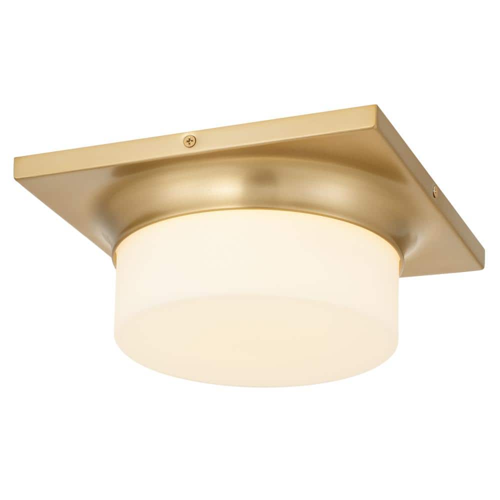 10-in Antique Brass LED Flush Mount price history on PriceWatchPro