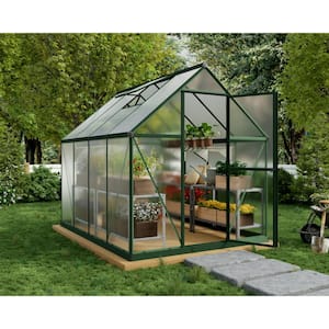 Mythos 6 ft. x 8 ft. Green/Clear DIY Greenhouse Kit