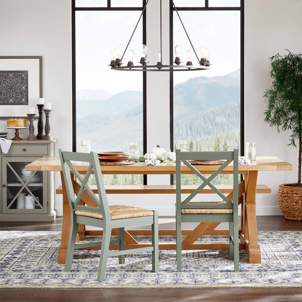 Graphite 36" Industrial 9-Light Steel Chandelier