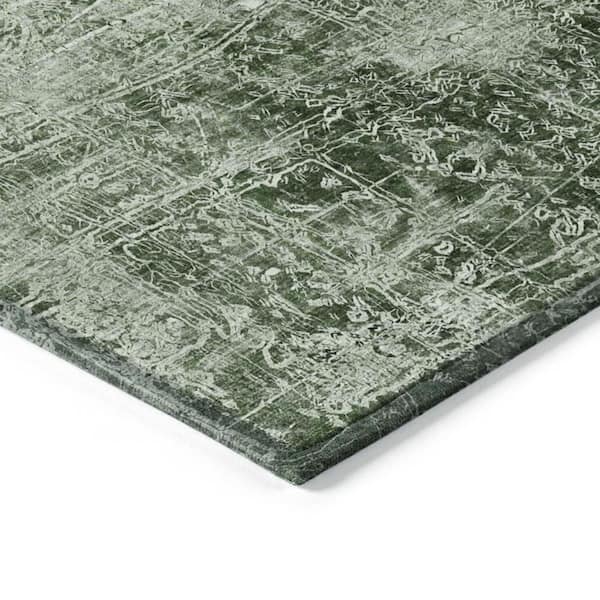 Emerald 2 ft. x 3 ft. Woven Abstract Rectangle Indoor/Outdoor Area Rug