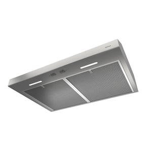 36 in. 300 Maximum Blower CFM Convertible Under-Cabinet Range Hood with Light in Stainless Steel, ENERGY STAR