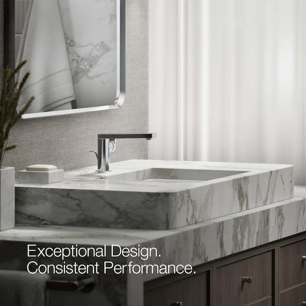 KOHLER Composed Single Hole Single-Handle Bathroom Faucet with Lever Handle and Drain in Polished Chrome