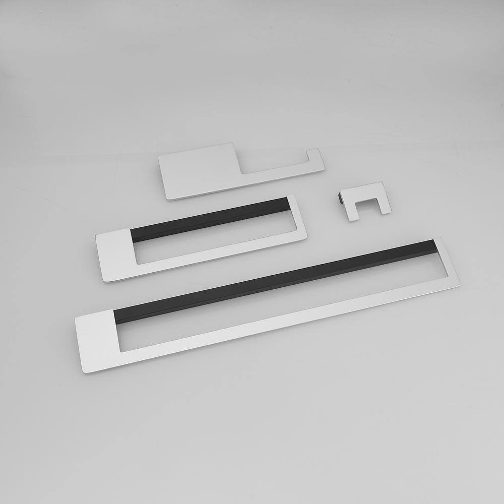 Black Nickel 24-Inch Stainless Steel 4-Piece Bath Hardware Set