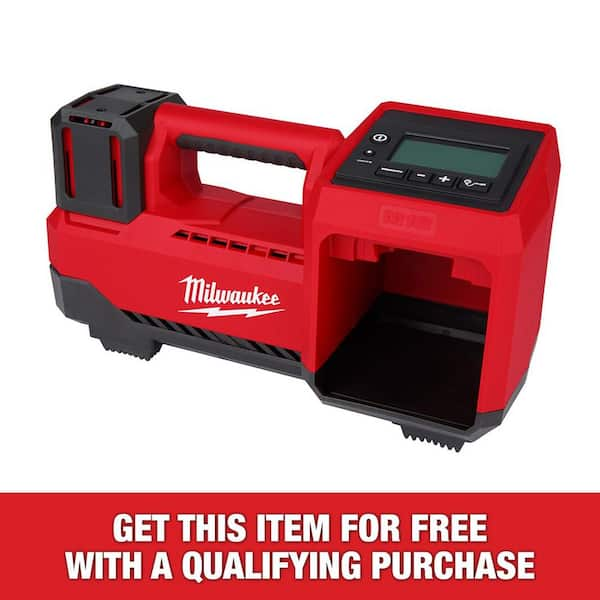 Milwaukee M18 18 Volt Lithium Ion Cordless Electric Portable Inflator Tool Only 2848 20 The Home Depot