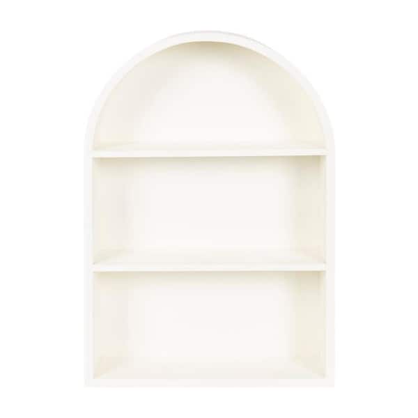 Kate and Laurel Arcott 18 in. W x 6 in. D White Wood Decorative