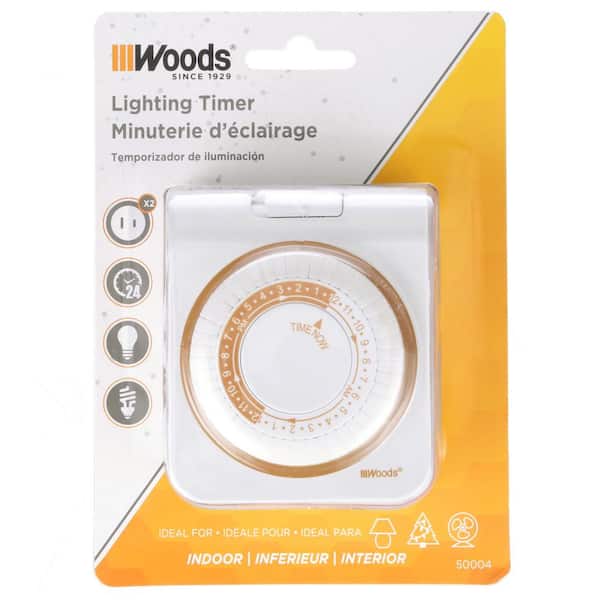 NeweggBusiness - Outlet Timer 7 Day Wall Plug in Light Timer