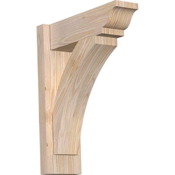 6 in. x 20 in. x 16 in. Douglas Fir Thorton Traditional Smooth Outlooker