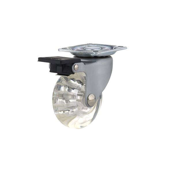 Richelieu Hardware 50 mm Clear Plate and Brake Caster