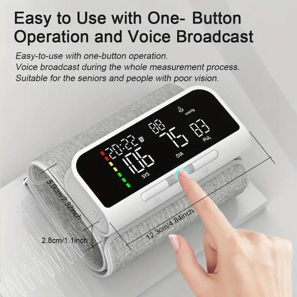 Aoibox Automatic High Blood Pressure Monitor Detector with Extra Large Blood  Pressure Cuff for Home Use SNSA11IN003 - The Home Depot