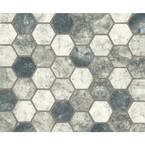 Urban Tapestry 12 in. x 12 in. x 6 mm Hexagon Matte Recycled Glass Mesh-Mounted Mosaic Tile (1 sq. ft.)