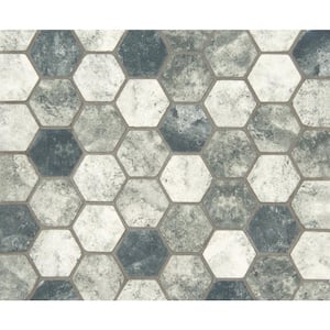 Urban Tapestry Hexagon 12 in. x 12 in. x 6 mm Glass Mesh-Mounted Mosaic Tile (14.7 sq. ft./Case)