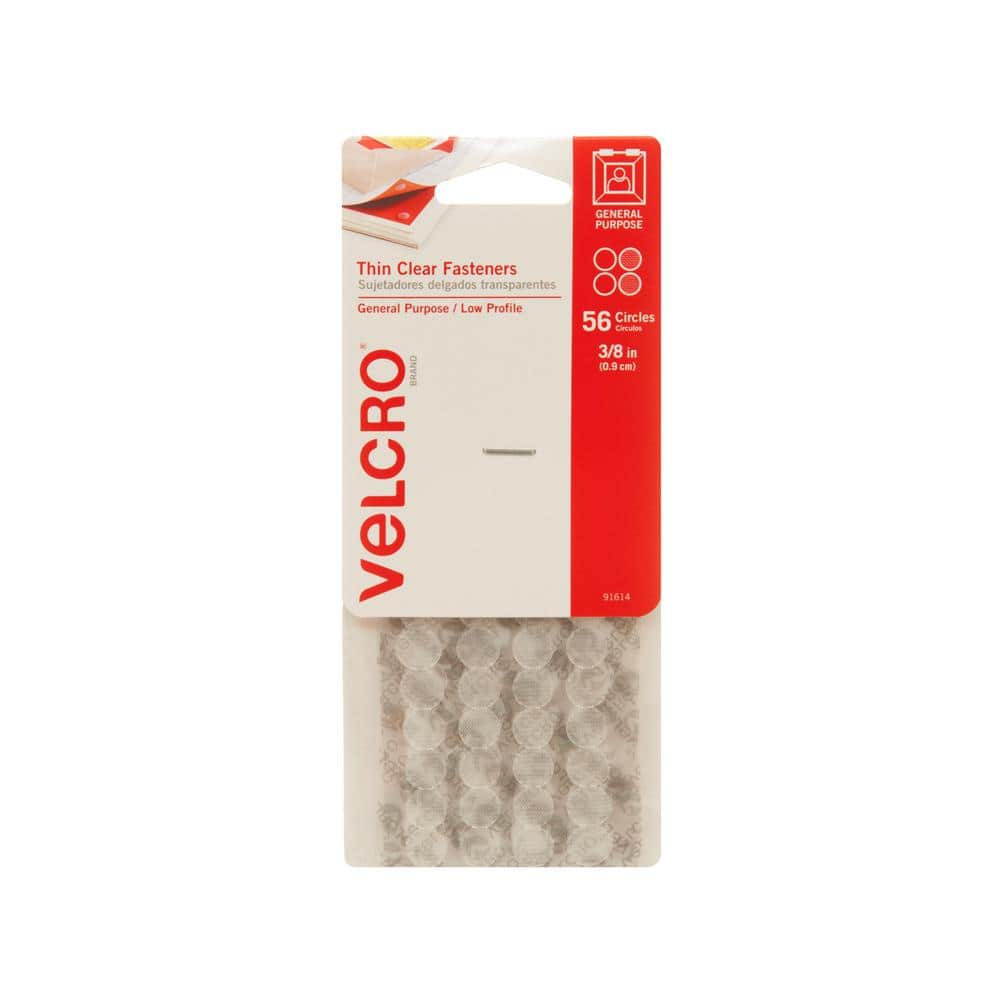 VELCRO 18 in. x 3/4 in. Thin Clear Fasteners Tape 91326 - The Home