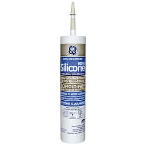 Advanced Silicone 2 Caulk 10.1 oz Window and Door Sealant Almond (12-pack)