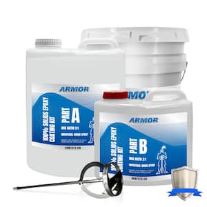 3 Gal. Clear Gloss 2 Part Epoxy Interior/Exterior Concrete Basement and Garage Floor Paint