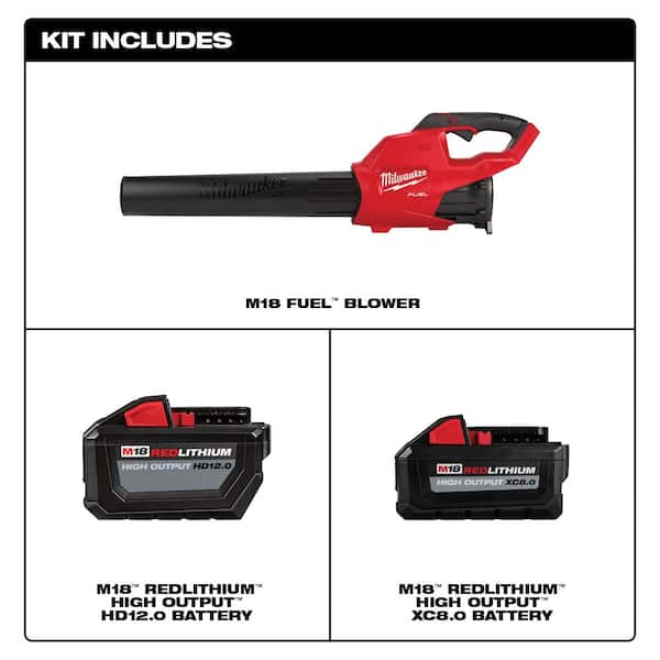 Milwaukee M18 18-Volt Lithium-Ion High Output 12.0Ah Battery Pack  (2-Battery) 48-11-1812-48-11-1812 - The Home Depot