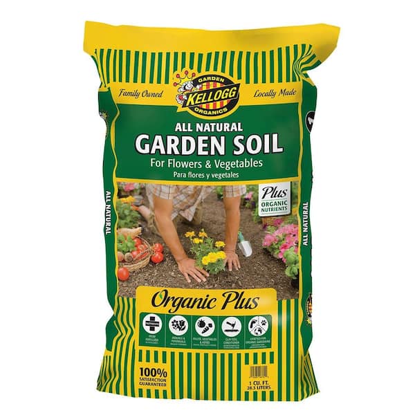 Kellogg Garden Organics 1 cu. ft. All Natural Garden Soil for Flowers