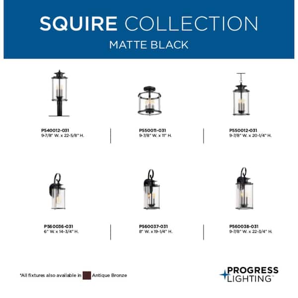 Progress Lighting 6-in W Black Outdoor Flush Mount Light Progress Lighting 6-in W Black Outdoor Flush Mount Light