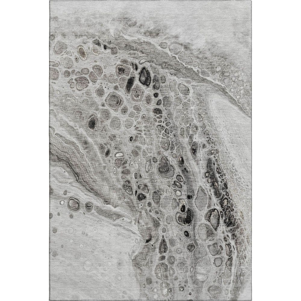 Mayfield Premium Machine Washable Abstract AMF1934 Pewter 10 ft. x 14 ft. Area Rug price history on PriceWatchPro