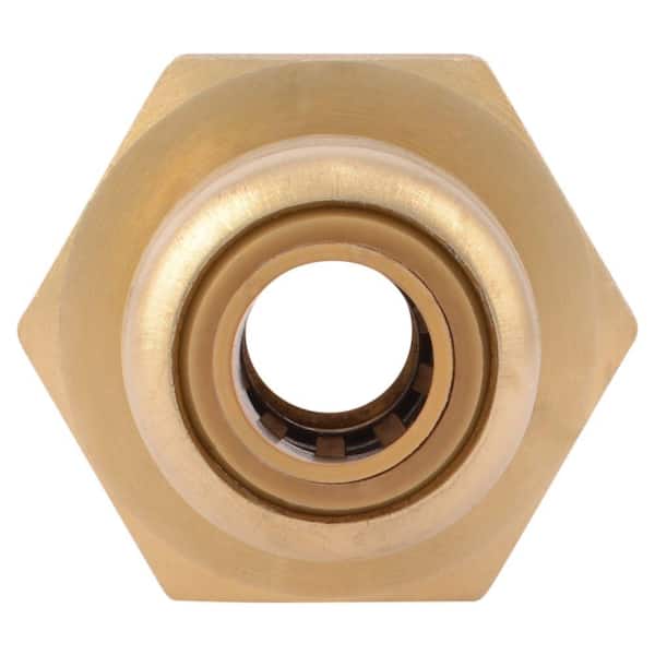 SharkBite U066LFA Reducing Connector – 1/4 X 1/2 Inch Female Iron Pipe, Lead-Free Push-Fit For Copper, PEX & CPVC