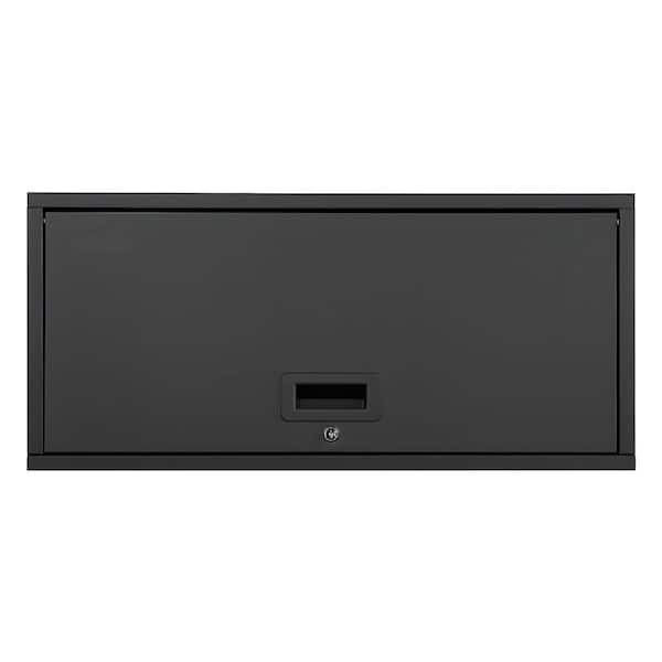 Metal Wall Cabinet 27.56x12.01x14.02 in, Up-Flip Door, 120 Lbs per Shelf, Floating Tool Cabinet