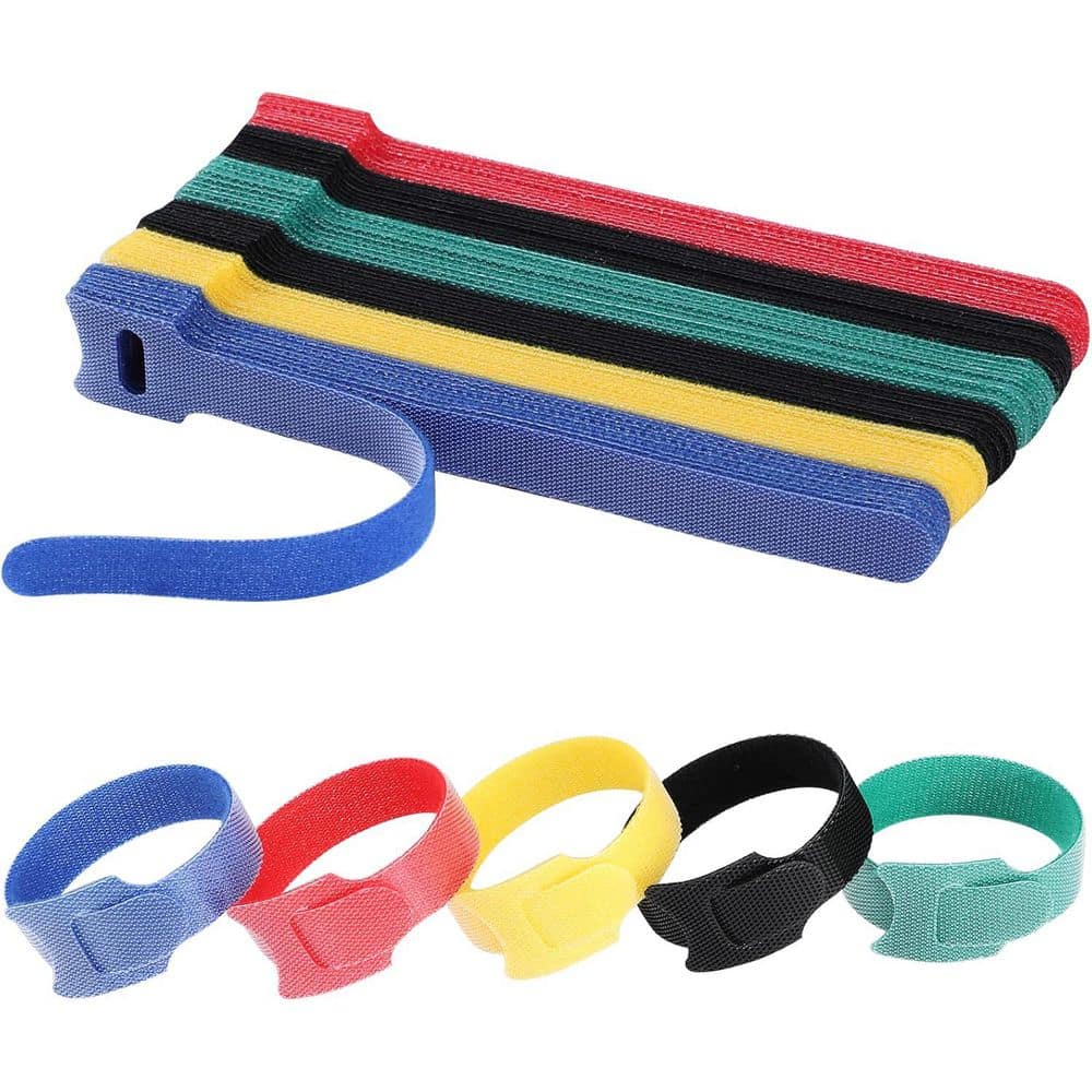 6 Inch Reusable Multi-Purpose Cable Ties Cord Organizer Adjustable Cable Management 5 Colors 120PCS price history on PriceWatchPro