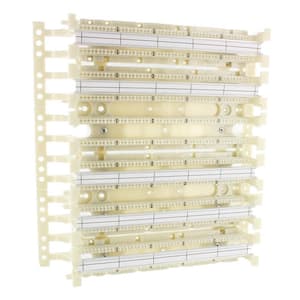 Cat 5e 110-Style Wiring Block Wall Mount with Legs, Ivory (300-Pair)