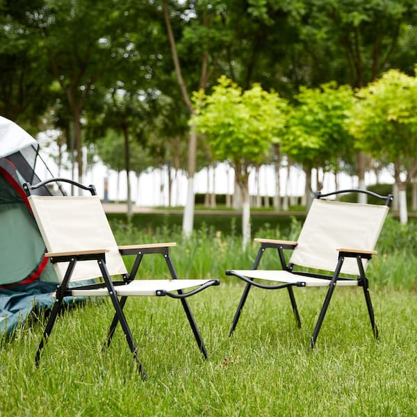 Outdoor padded folding sales chairs with arms