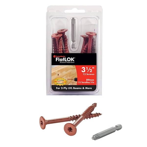 FastenMaster FlatLOK 3-1/2 in. Structural Wood Screw (12 Pack)