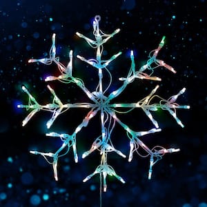 28 in. Dynamic RGBWW Snowflake with 96 LED M5