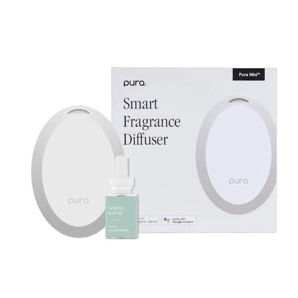 Pura Mini Smart Home Fragrance Diffuser with Linens & Surf Refill
