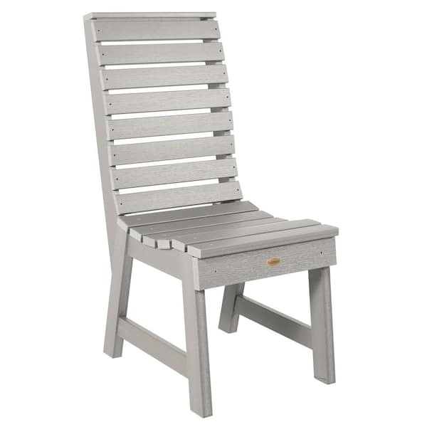 Highwood Weatherly Harbor Gray Recycled Plastic Dining Side Chair