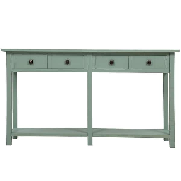 ANBAZAR 59 Inch Long Console Table Sofa Table for Entryway with Drawers ...