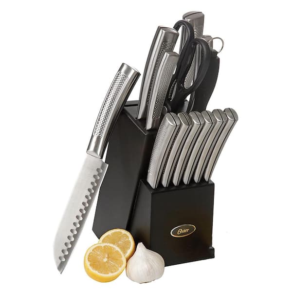 Oster Langmore 15 Piece Stainless Steel Blade Cutlery Set in Coral