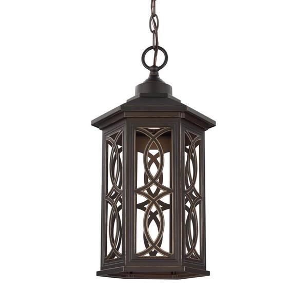 Generation Lighting Ormsby Antique Bronze 1-Light Outdoor Hanging Pendant