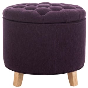 Amelia Plum Storage Ottoman